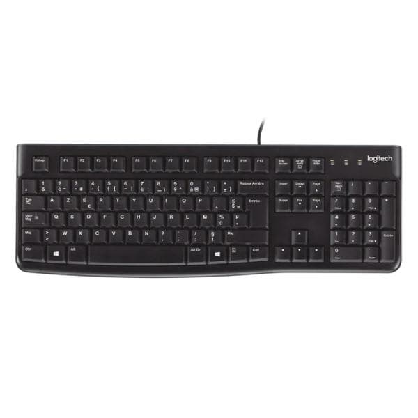 Teclado Logitech K120 Corded Alámbrico USB Inglés 920-002478
