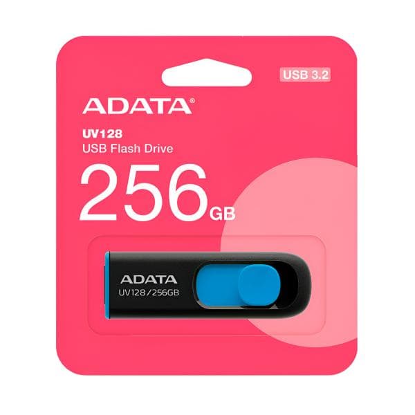 Memoria USB 256GB Adata UV128 Usb-a 3.2 Gen 1 AUV128-256G-RBE