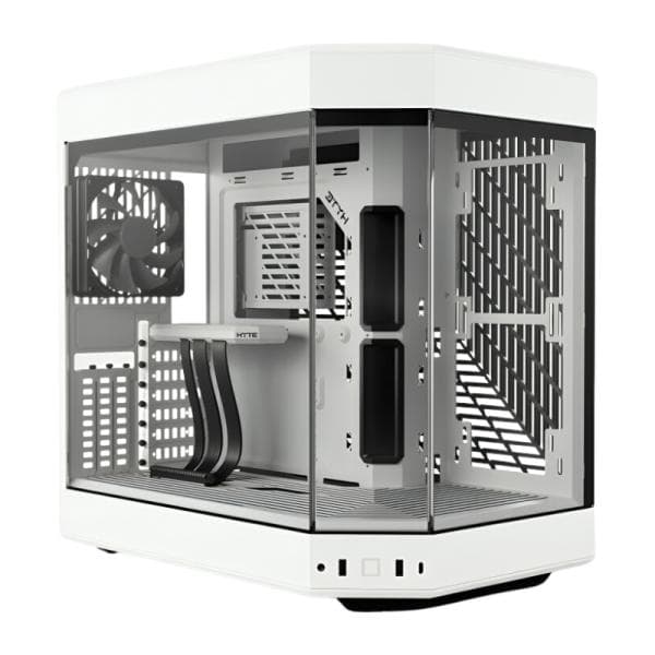 Case Gaming Hyte Y60 Mid Tower Ventiladores 3 de 120MM con Vidrio Frontal, Lateral y Esquina CS-HYTE-Y60-WW