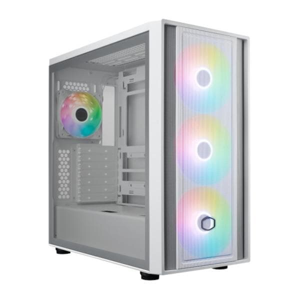 Case Gaming RGB Cooler Master Masterbox 600 Mid Tower 3 Ventiladores de 140MM y 1 de 120MM con Vidrio Lateral y Malla Frontal MB600-WGNN-S00