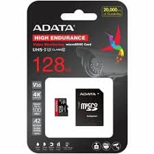 Memoria Micro Sdxc 128 GB Adata AUSDX128GUI3V30SHA2-RA1 CL10 Uhs-i U3 V30S 100 MB/S/80 Mb/S para Dispositivos Móviles, Cámaras y Grabación de Video