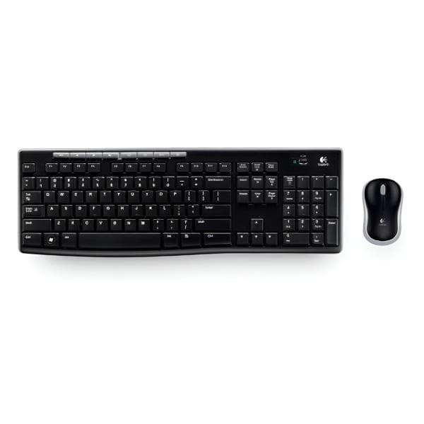 Teclado y Mouse Logitech MK270 Combo Membrana Inalámbrico 2.4 GHZ Ingles 920-004536