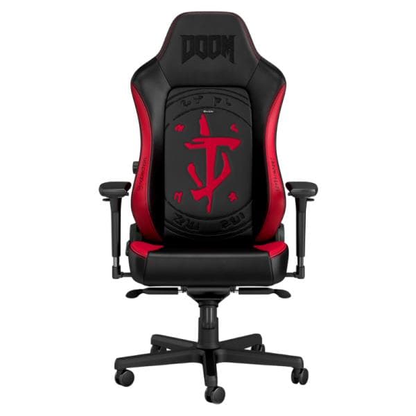 Silla Gaming Noblechairs Hero Edición Doom Cuero Sintético Respirable Nbl-hro-pu-det