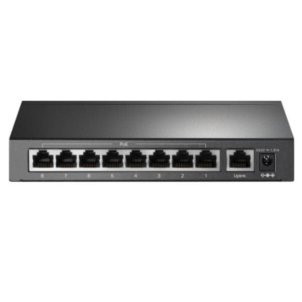 Switch Tp Link Tl-sf1009p(un) 8 Puertos RJ45 POE+/1 Puerto Uplink 10/100 Mbps No Administrable