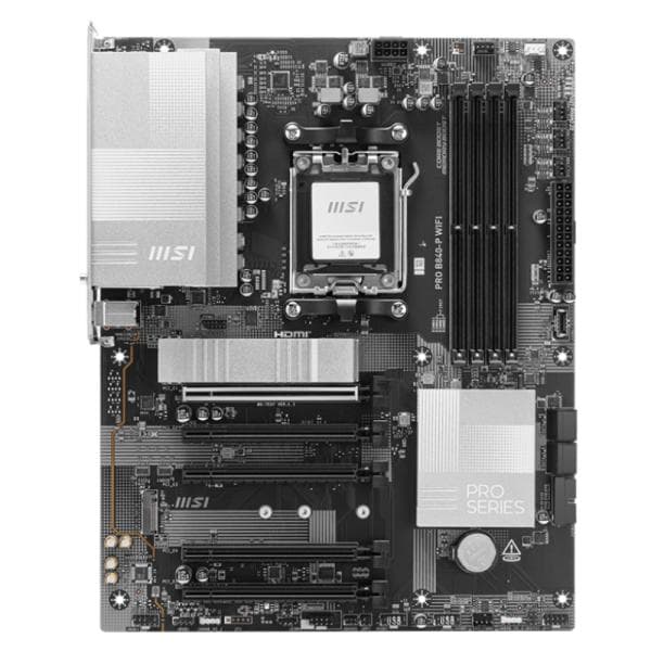 Tarjeta Madre MSI Pro B840-P WIFI AM5 ATX DDR5 911-7E57-001 Negro/Blanco