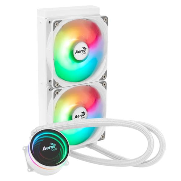 Enfriamiento Liquido RGB Aerocool Oasis L240 Wh AIO 240MM ACLA-OA24117.21
