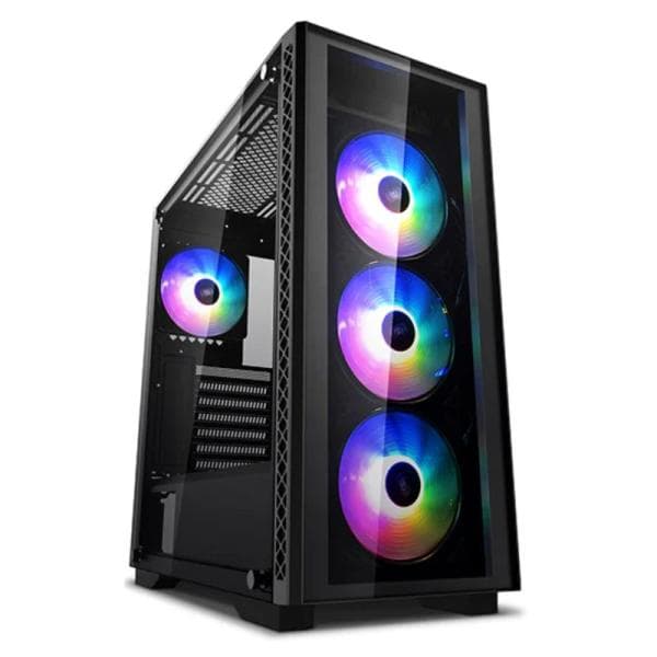Case RGB Deepcool Matrexx 50 Add-rgb 4F Mid Tower Ventiladores 4 de 120MM con Vidrio Frontal y Lateral DP-ATX-MATREXX50-AR-4F-NE
