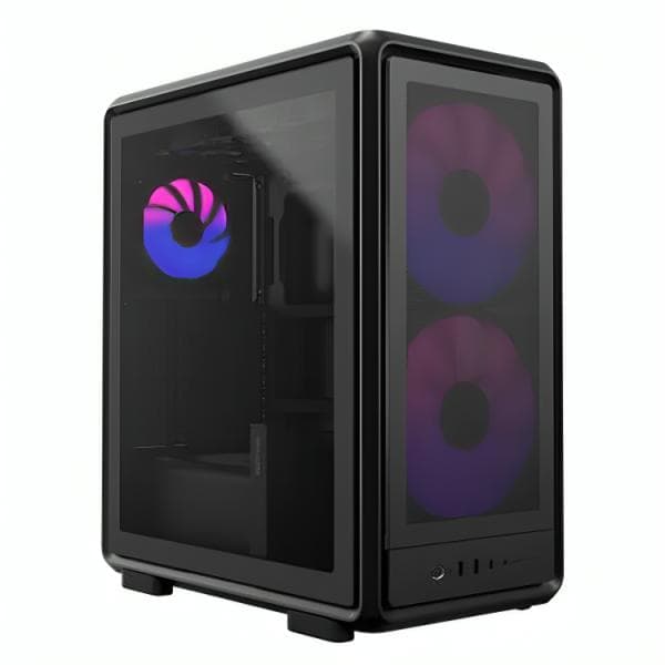 Case Cooler Master Masterframe 500 Mesh Black Argb Mid Tower Ventiladores 3 (2x200 Mm + 1X120 Mm) Vidrio Templado y Malla Frontal MF500M-KHNN-S01