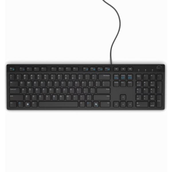 Teclado Standard DELL KB216 Membrana Alámbrico USB Ingles KB216-BK-US