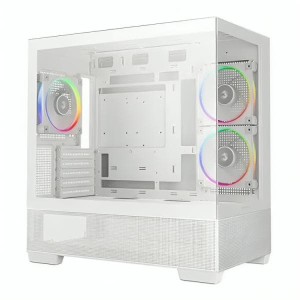 Case Argb Deepcool CG380 3F Wh Mid Tower Ventiladores 3 de 120 Mm con Panel Lateral y Frontal R-CG380-WHAGM3-G