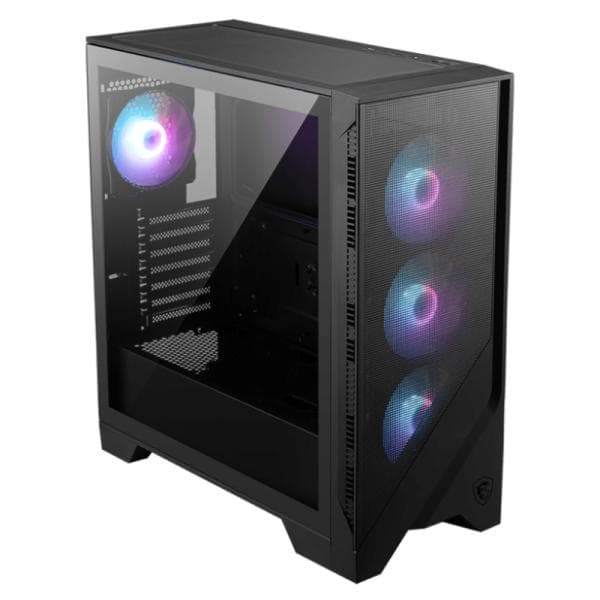 Case Gaming RGB MSI Mag Forge 321R Airflow Mid Tower Ventiladores 4 de 120MM con Vidrio Lateral 306-7G23R15-HH9
