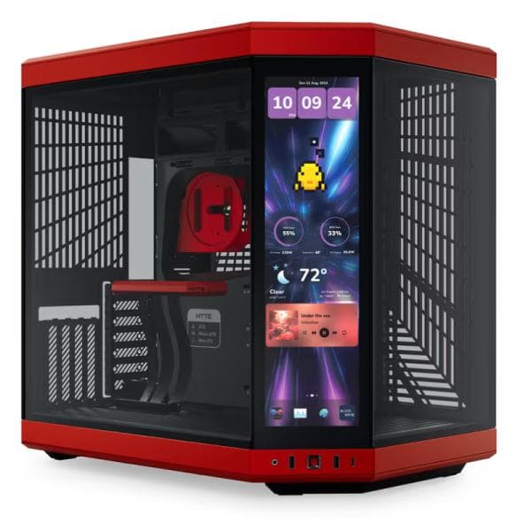 Case Hyte Y70 Touch Infinite Torre Media Vidrio Templado con Pantalla Táctil 14.9 Pulg Gen 3 CS-HYTE-Y70TTI-RB