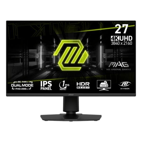 Monitor Gaming MSI Mag 275UPD E14 27 Pulg Plano 3840 X 2160 4K UHD 48~144hz Adaptive-sync DP y HDMI 9S6-3CE89M-018