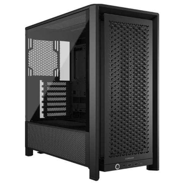 Case Corsair Frame 4000D Mid Tower sin Ventilación Incluida con Vidrio Lateral y Malla Frontal CC-9011290-WW