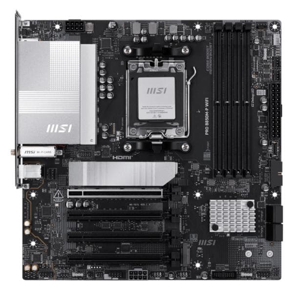 Tarjeta Madre MSI Pro B850M-P WIFI AM5 Micro ATX DDR5 WIFI 7/5G LAN 911-7E71-001