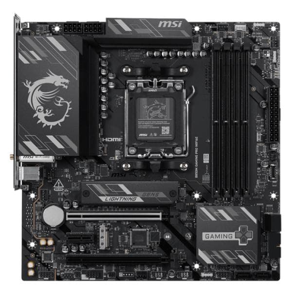 Tarjeta Madre MSI B850M Gaming Pro WIFI6E AM5 Micro ATX-DDR5-WIFI 6E/BLUETOOTH 5.3/2.5G LAN 911-7E88-003