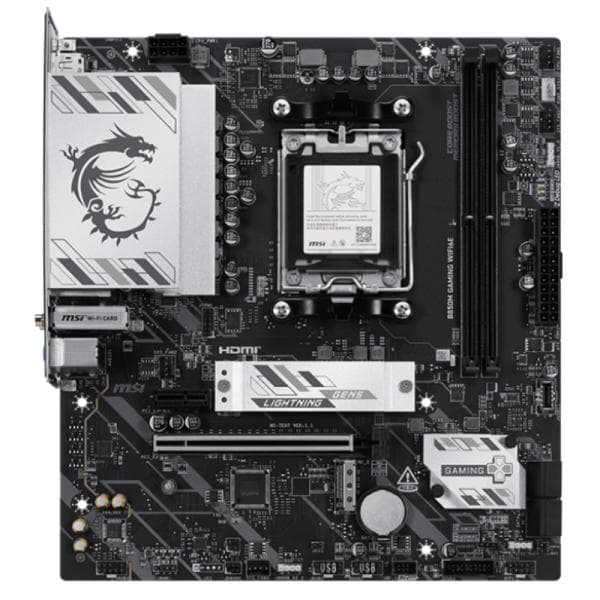 Tarjeta Madre MSI B850M Gaming WIFI6E AM5 Micro ATX-DDR5-WIFI 6E Bluetooth 5.3 2.5G LAN-911-7E87-005