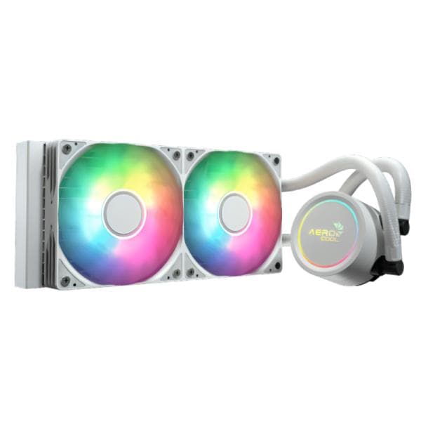 Enfriamiento Liquido RGB Aerocool Abyss L240R Wht AIO 240MM LGA115X-1851/AM5/AM4 ACLA-AB24117.21