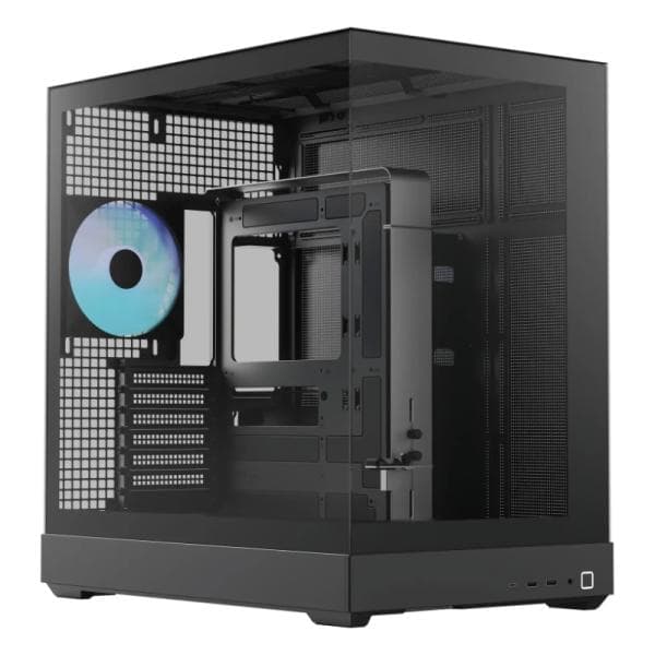 Case RGB Apnx V2-F-BK-V1 Mid Tower 4 Ventiladores con Panel Frontal y Lateral APCM-VI03143.11