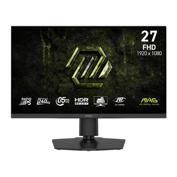 Monitor Gaming MSI Mag 272PF X24 27 Pulg Plana 1920 X 1080 FHD 240HZ IPS Adaptive-sync Altavoces 2X2W 9S6-3CE59T-023
