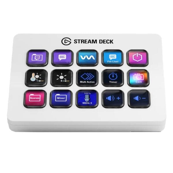 Teclado Streaming el Gato MK2 Membrana USB Varios White 10GBA9911