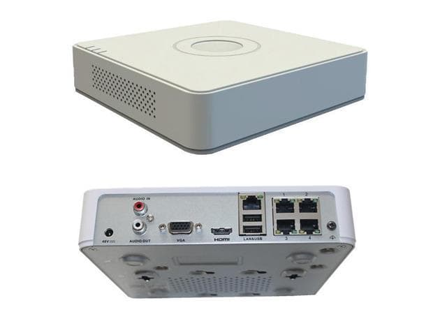 Grabadora Nvr Hikvision DS-7104NI-Q1/4P 4 Canales Ip Hasta 6 Mp/Full HD 1 SATA Hasta 6 TB H.265+ POE