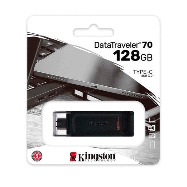 Memoria USB 128GB Kingston Data Traveler 70 USB-C 3.2 Gen 1 DT70/128GB