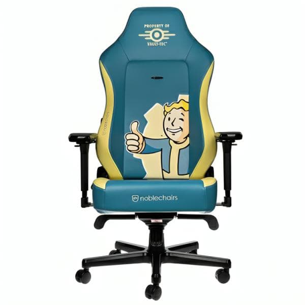 Silla Gaming Noblechairs Hero Edición Fallout Vault-tec Cuero Sintético Nbl-hro-pu-fvt
