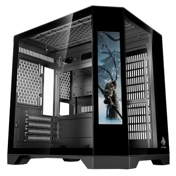 Case Eagle Warrior CG01KVRA001C Mini Tower sin Ventilacion Incluida con Vidrio Templado Lateral sin Fuente con Pantalla de 9.16 Pulg