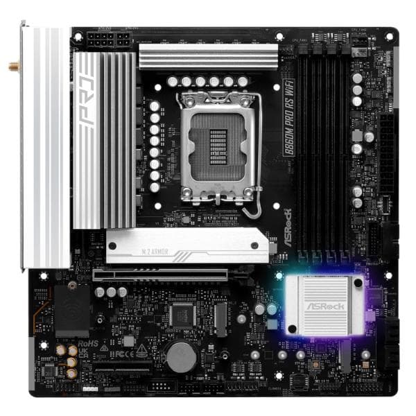 Tarjeta Madre Asrock B860M Pro Rs WIFI LGA1851 Micro ATX DDR5