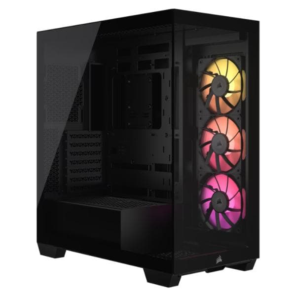 Case RGB Corsair Icue Link 3500X Mid Tower Ventiladores 3 de 120MM con Vidrio Lateral y Frontal CC-9011280-WW