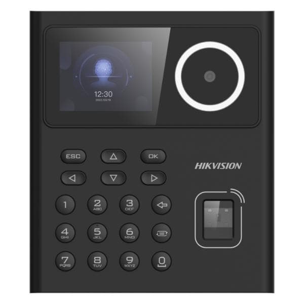 Control de Acceso Reconocimiento Facial/Lector de Huellas/Lector Tarjeta M1/PIN Hikvision Ds-k1t320mfwx-b(o-std) (e) con Pantalla LCD de 2.4" Lente 2MP 302921224