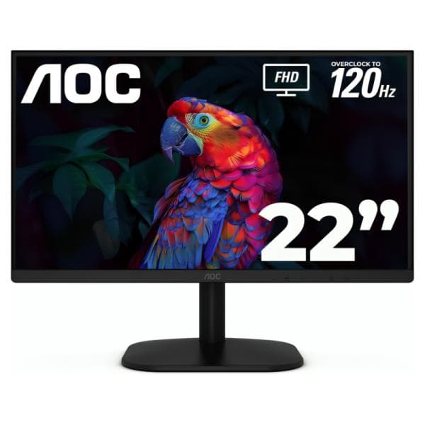 Monitor Aoc 22B35HM23 22 Pulg Plana Full HD 1920 X 1080 120HZ LED Adaptive Sync HDMI/VGA/3.5MM