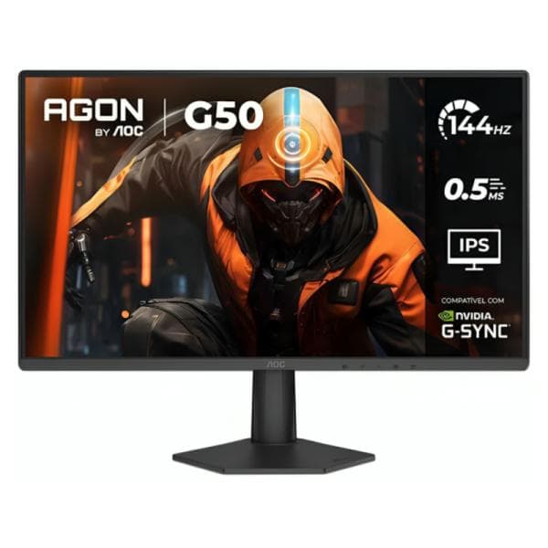 Monitor Aoc 24G50F 24 Pulg Plana Full HD 1920 X 1080 144 HZ LCD Hdmi/Displayport