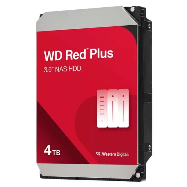 HD Interno 4TB Western Digital Red Plus 3.5 Pulg SATA Iii 5400 Rpm WD40EFZZ