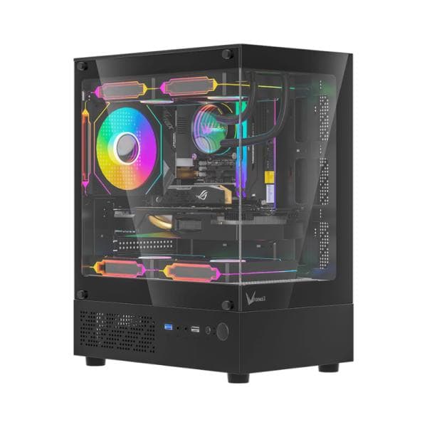 Case Formula V Line Cristal Z1CM Plus Ar Mini Torre 3 Abanicos Argb de 120 Mm Acero Spcc 4711401667148