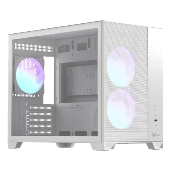Case RGB Formula V Air Mesh G6 Plus White Ar Mid Tower 3X120MM Panel Frontal de Acero/Plastico sin Fuente de Poder 4711401667339