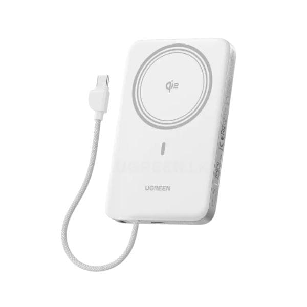 Power Bank Ugreen PB570 10000 Mah QI2 15W/CABLE USB-C Integrado/Carga 30W 75983B