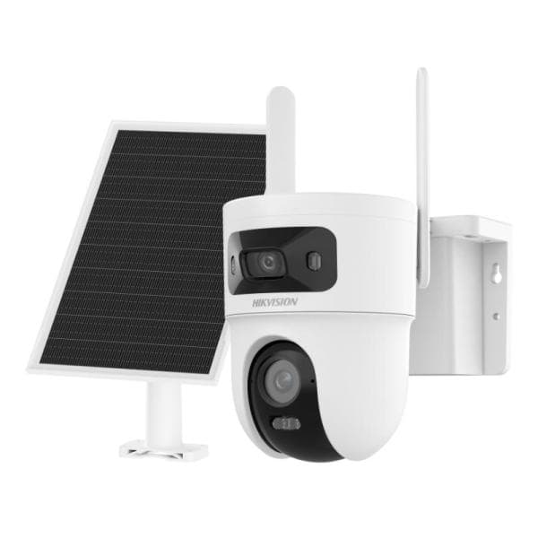 Cámara Pt Dual 4G Solar Hikvision Ds-2cfsp8-d/4g(2.8+4mm)(o-std)/La 4MP H.265/4G 2.8MM/4MM 30M Ir/Luz Blanca Audio Bidireccional 319300007